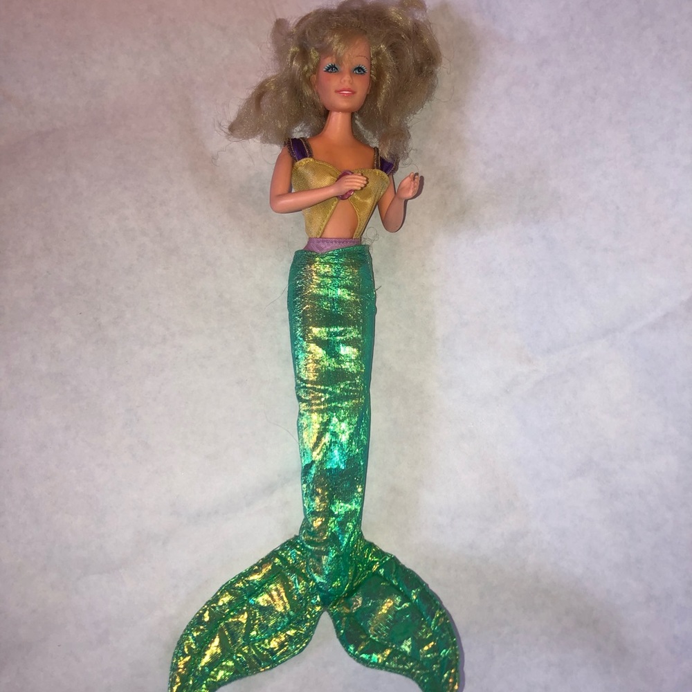 Vintage Barbie Doll in Mermaid Costume